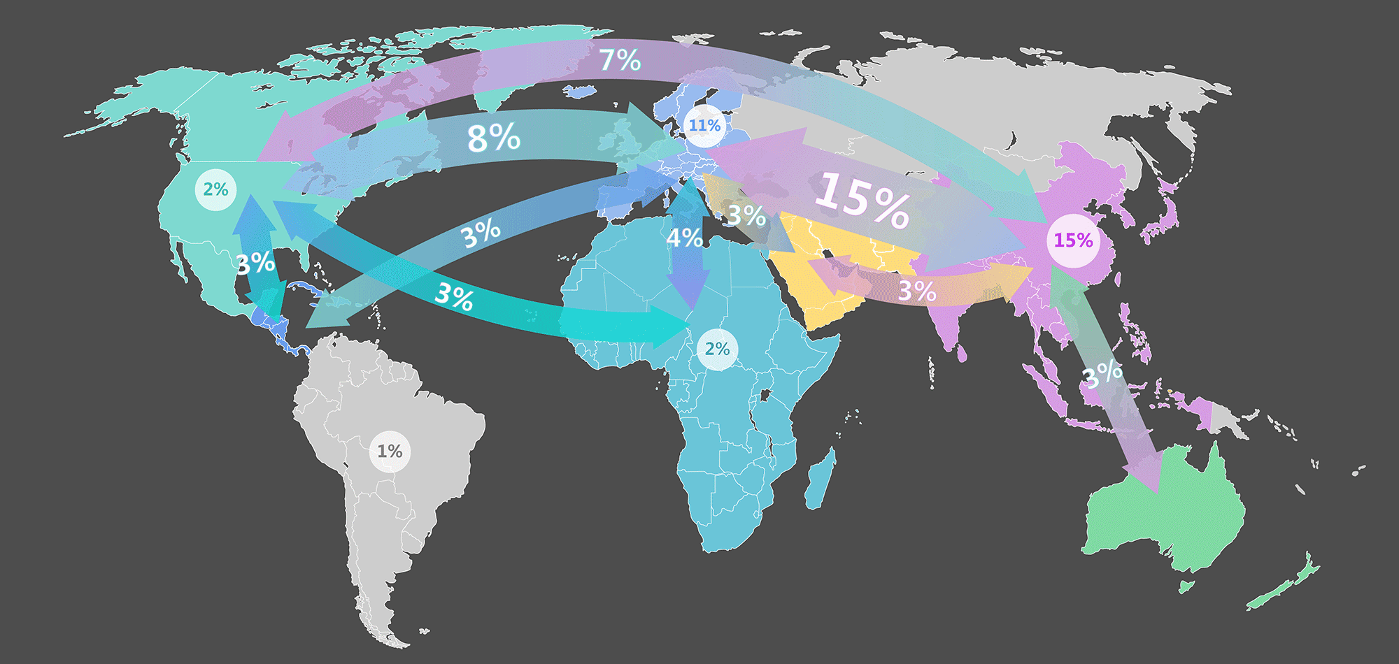 Map illustrating reach of Media GPS